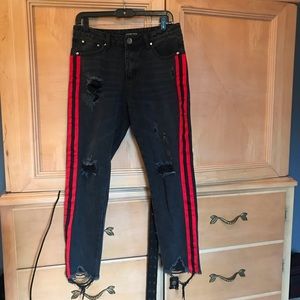 Honey Bum Kayla Striped Jean